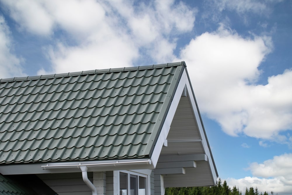 Metal Tile Roof For The House. Modern Coatings For The Roof in Suffolk County, NY